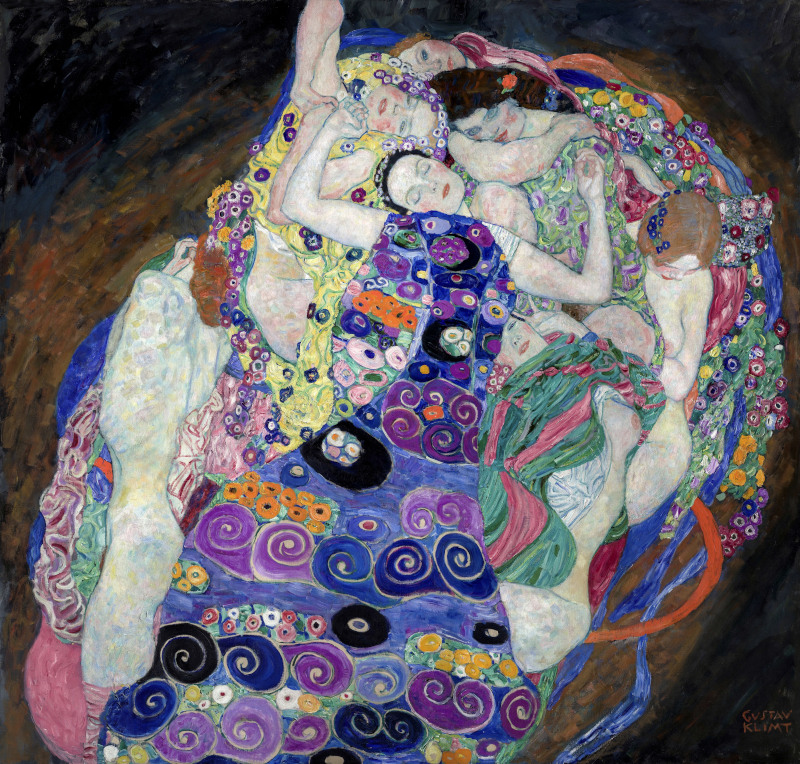 The Virgin Painting by Gustav Klimt